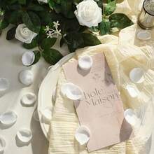 195pcs Artificial Rose Petals, Best Gift, Party Supplies, Holiday Decoration, Festive Accents, Elegant Floral, Durable Material, Petals, Fake Roses, Decorative Roses, Party Organizers, Home Decor, Silk-Like Material, Suitable For Flower Girl Baskets, Aisle Toss, Tabletop Decor, Party Confetti, Bridal Shower, Romantic Nights