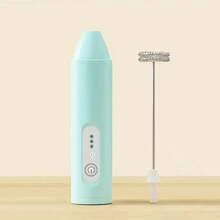 Máy đánh sữa và máy trộn cầm tay 2 trong 1, sạc USB, động cơ mạnh mẽ 3 tốc độ, tích hợp que đánh trứng và máy tạo bọt, hoạt động không dây cho cà phê, latte, cappuccino, whisky - Thiết bị nhà bếp nhỏ gọn, tay cầm tiện dụng, cấp nguồn USB (tương thích với thiết bị USB-C), máy đánh sữa cầm tay, dung lượng pin: 300mAh - Nhiều màu - Xem 13