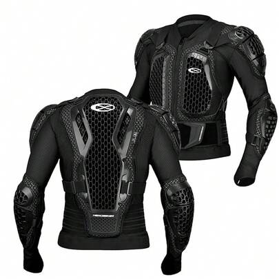 1 Piece Of Motorcycle Armor Anti Fall Breathable Off-Road Motorcycle Armor Rider Chest And Back Protection Outdoor Riding Protective Equipment Essential For Cycling Unisex Rider Gift