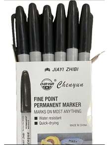 2 Sets Different Colored Markers, Including 12 Colored Markers And 10 Black Permanent Markers. These Marker Pens Are , Waterproof, And Quick Drying, Suitable For Use In Classrooms And Offices, As Well As For Back To School Painting Supplies