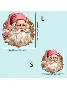 1 pieza/2 piezas/3 piezas Pegatinas con estampado de transferencia de calor de Papá Noel - Parches termoadhesivos aptos para personalizar vaqueros, camisetas, ropa, mochilas, almohadas, camisetas, sudaderas, bolsas de lona DIY