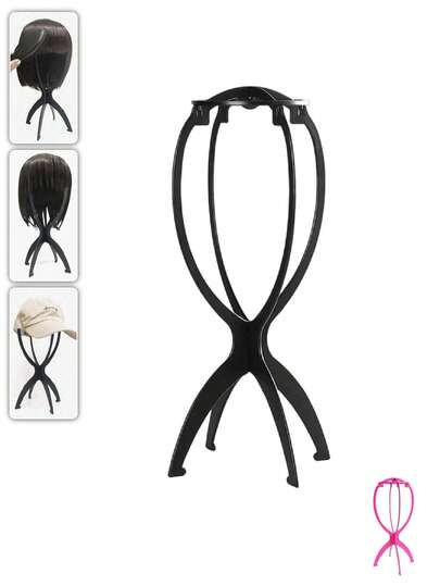 Soporte plegable multiusos para pelucas - Cabeza portátil y duradera para exhibición con base estable, diseño plegable para todo tipo de pelucas y almacenamiento de sombreros