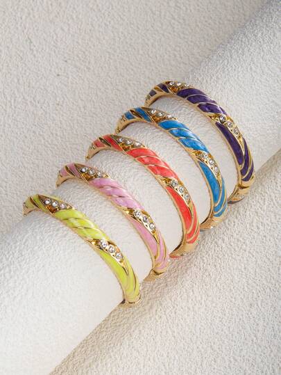 1 pezzo Bracciale vintage in stile palazzo cinese con strass cavi ed elastico, adatto per ufficio, casual, streetwear, festival musicali, gioielli personali, regali per vacanze, matrimoni, San Valentino, Festa della Mamma, compleanni delle donne