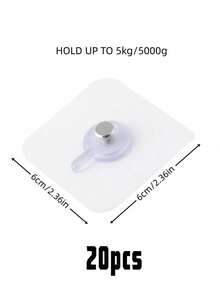 30pcs Heavy Duty Self-Adhesive Wall Hooks, Suitable For Hanging Photos And Frames, Bags, Kitchen Utensils Etc. - No Screws Needed, Washable And Reusable, Hole-Free Hooks - Ideal For Home Decor And Organization, Applicable To Living Room, Bedroom, Balcony, Also Suitable For Bedroom And Bathroom Decoration.