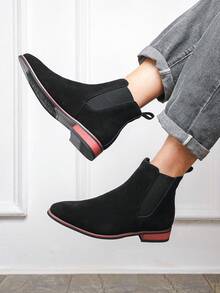 全新手工男士户外休闲靴，柔软舒适皮革踝靴，防滑耐磨平底鞋，适合通勤、徒步旅行、散步