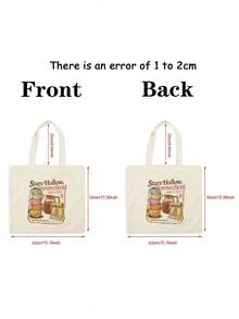 Stars Hollow Luke Pattern Tote Bag Shoulder Bag For Travel Daily Commute Women's Shopping Bag, Best Gift For Her,  Folding Shoulder Bag Summer Beach Holiday Bag, Travel Gift For Man Woman Tv Show  Autumn Gift