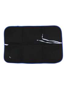 1 pieza Almohadilla portátil de planchar para viajes, tabla de planchar de 6 capas con diseño colgante, patrón circular y borde azul, resistente al calor y antideslizante, sin necesidad de electricidad para ropa, exterior, campamento, hoteles - Multicolor - Ver 8