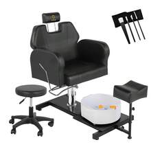 Professioneller tragbarer Pedikürestuhl mit Massagebecken, 360° drehbarer Hocker, höhenverstellbar, keine Installation erforderlich, für den Einsatz zu Hause/im Salon-Spa