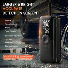 Carsun Tire Lnflator Portable Air Compressor Tire Air Pump,Wireless Digital Display Model, 150 PSI, Dual 2600mAh Large-Capacity Batteries, 3 Times Faster Inflation Speed, With Deflation Function, Tire Pressure Display, And 3 Adjustable LED Modes.