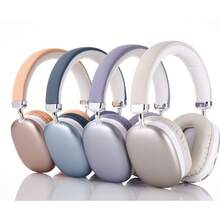 Wireless Headphones, Adjustable & Comfortable Headphones,Bluetooth 5.3 Headband - 珊瑚橙 - 查看 3
