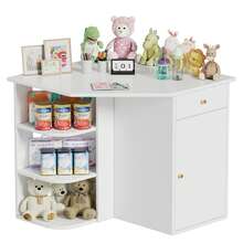 AYYDS Changing Table With Changing Top, Changing Table, Chest Of Drawers With 2 Drawers, Removable Changing Top, White - White - View 8
