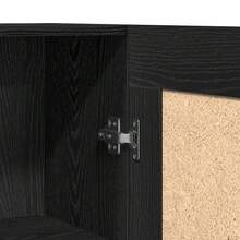 Libreria Larryhot in rovere nero 82,5 x 30,5 x 150 cm, robusta e durevole, facile da montare, stile decorativo, adattA, Per riporre soprammobili, statuette, libri, piccoli oggetti, ecc. - nero - Visualizzare 10