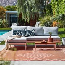 Outdoor/Indoor Throw Pillows, 18x18 Square Pillows With Inserts Bed, Couch, Sofa & Patio Furniture (Set Of 2, Monstera Blue), Decorative Pillows - 棕櫚藍 - 查看 2