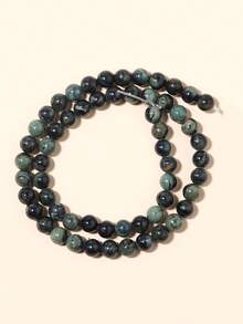 Cuentas de piedras naturales, cuentas sueltas de obsidiana, jade birmano, ojo de tigre, redondas y lisas, piedras preciosas de curación de energía para hacer joyas, pulseras y collares DIY