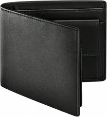 Lukovee Billetera para Hombre Piel, Cartera para Hombre RFID Bloqueo Antirrobo Tarjetero de Cartera Cuero Minimalista, Billetera Hombre Carteras para Caballero Plegable para Hombre Regalo - Negro (Nuevo) - Ver 1