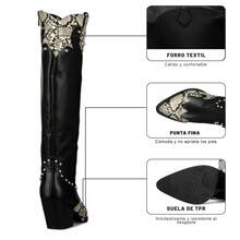 WEIDE Women Knee-High Boots - Black - View 6