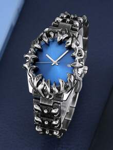 1 Piece Of Men's Appearance Paw Design Fashionable European And American Retro Style Unique Niche Personalized Waterproof Quartz Watch