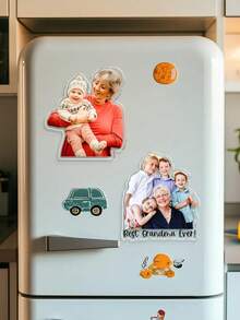 Custom Photo Magnet, Asymmetrical -Shaped Acrylic Fridge Magnets - Warm, Lovely And Special Home Decorations - Photos And Fridge Magnets, Mom And Daughter Photo Magnet Gift, Dog Photo Magnet, Family Photo Magnet Gift, Lovers Gift, Personalized Mother's Day Gift For Mom, Custom Photo Fridge Magnets, Baby Face Fridge Magnet,