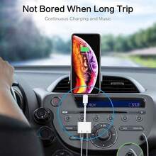 2-In-1 Audio Adapter, USB-C To 3.5mm Interface, Supports Type-C Charging And 3.5mm Audio Cable, Compatible With Wired Earphones Compatible With Samsung, - 白色 - 查看 4