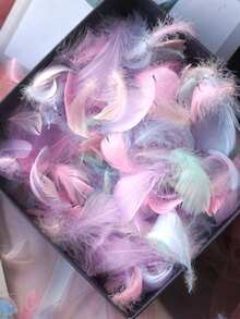 Colorful Feathers For DIYCrafting, Soft Native FeathersAccessories For PartyDecorations,FeatherMask,Windbell AndEarrings(100PCS)