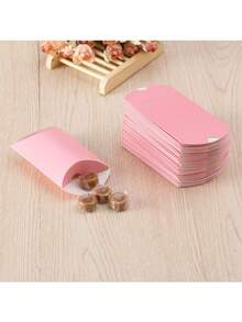 50pcs Cute Pillow Candy Boxes - Jewelry Gift Box For Wedding, Halloween, Christmas, Birthday Party Decor & Craft Supplies