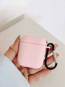 Matte Pink Bluetooth Earphone Case, Comes With 1 Earphone Case Hook, Compatible With AirPods Case, Compatible With AirPods Pro 3 Case, Compatible With AirPods 4 Case - Hồng - Xem 4