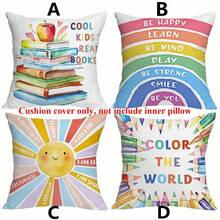 1-4 pezzi Federe per cuscini stile boho arcobaleno e sole - 45x45cm, design a cuori e nuvole cartoni animati Morandi, ispirazione per decorazione casa, cameretta, patio, divano e spazi esterni, chiusura con chiusura lampo, lavare a mano (senza cuscino incluso) - Rosa - Visualizzare 13