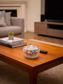 Szklany, przezroczysty słoik w stylu europejskim z pokrywką, słoik na słodycze, słoik do przechowywania z pokrywką, odpowiedni do przechowywania różnych rzeczy, akcesoriów damskich, pędzli do makijażu