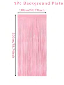 1/2/4/6pcs, Maca Pink Babe Shower Theme Party Background Decoration Rain Curtains, Gender Reveal Party Background Decoration Hanging Decoration Rain Curtains, 1st Birthday Newborn Girl Party Room Decoration Supplies, Gender Reveal Party Wedding Birthday Party Photo Prop, Birthday Hanging Decoration, Baby Shower Gift, Babe Shower Decoration, Gender Reveal Decoration, First Tooth Party Decoration, I Got My First Tooth - Maca Pink - View 13