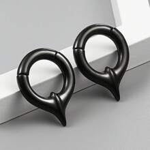 1pc 2g (6mm) Vintage 316L Stainless Steel Earrings, Magnetic Earrings For Women, Can Be Used As Ear Piercing Jewelry, Punk Style DIY - 1682 - View 11
