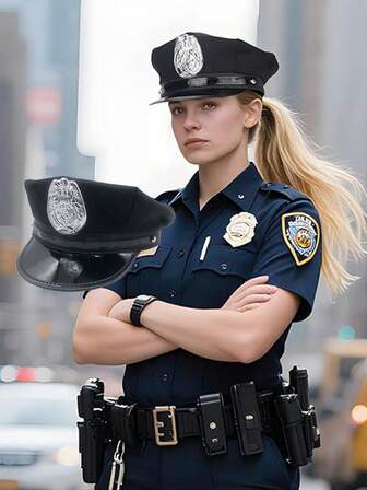 1 pieza Gorra de hombre, gorra de uniforme, adecuada para accesorios de fiesta