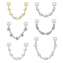 Pulseira modular DIY de duas voltas, decorada com flores, borboletas, corações, estrelas e luas. Ideal como presente para amigos e casais, perfeita para o Natal, Ano Novo, Halloween e Dia dos Namorados. Design encantador, feita em aço inoxidável. - M292969 M292970 - Ver 4