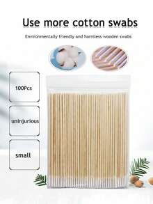 Ultra-feine Reinigungsstäbchen, Einweg-Reinigungsstäbchen, geeignet für Ohren- und Nasenreinigung, Make-up und Körperpflege, Nagel-Reinigungsstäbchen, multifunktionale Schönheitstools, zum Modifizieren von Eyeliner, Lippenkontur, Augenbrauen-Formung und anderen Kosmetiktools, Reinigungsmittel, Haushaltsreinigungsstäbchen, Outdoor-Pflegewerkzeug-Zubehör, Multifunktions-Wimpernzange, Augenbrauen-Lockenwickler, Falsche Wimpern Pinzette