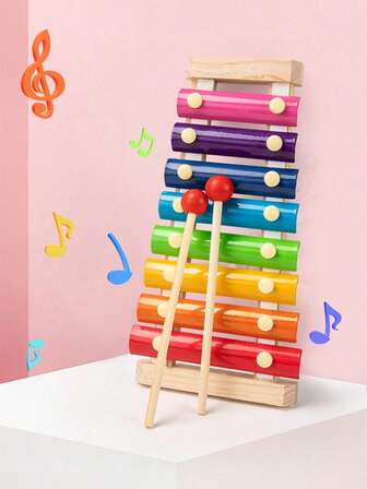 Children Play The Xylophone, Children Play The Percussion Instrument, Children Play The Musical Toys