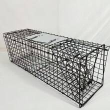 Large Humane Cat Trap, Automatic Foldable Cat Cage, Pet Rescue Cage