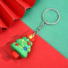 2pcs Christmas Keychain Pendants, Small Gift Christmas Presents, Backpack Decorations, Christmas Gifts, Holiday Gifts(Styles In The Picture Will Be Shipped At Random)(Micro String Color, Dyeing Is A Normal Situation)