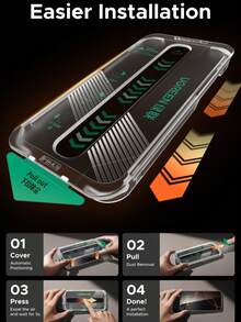 UGREEN UGREEN 2PCS Privacy Screen Protector Black Edge Full Screen Anti-Spy Tempered Glass Screen Protector Compatible With IPhone 17 Air Pro Max