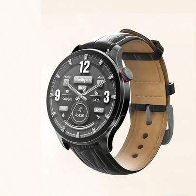 Lenovo 심박수 및 혈중 산소 모니터링, 야외 스포츠 방수, 블루투스 통화 및 적외선 리모컨, NFC 출입 통제, 비즈니스용으로 긴 배터리 수명, 틴 컬러 기능을 갖춘 TW100 PRO 스마트워치