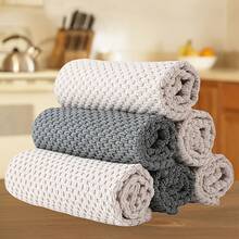 4-Pack Ultra Soft Microfiber Kitchen Towels - Highly Absorbent, Double-Sided Textured Waffle Weave, Easy To Clean, Space-Themed White, Gray, And Beige, Suitable For Countertops And Appliances, Dish Towels - 2 件米色 + 2 件灰色 - 查看 4