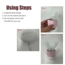 U-Shaped Wireless Electric Toothbrush, 360° Ultrasonic Teeth Whitening Light, Silicone Automatic Electric Toothbrush - Pink - View 11