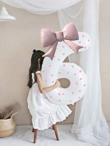 套装包含：1 个 40 英寸白色数字铝箔气球、1 卷心形贴纸 + 胶水，适用于婚礼、生日、周年纪念、毕业典礼、夏季派对装饰。 - 彩色 - 查看 7