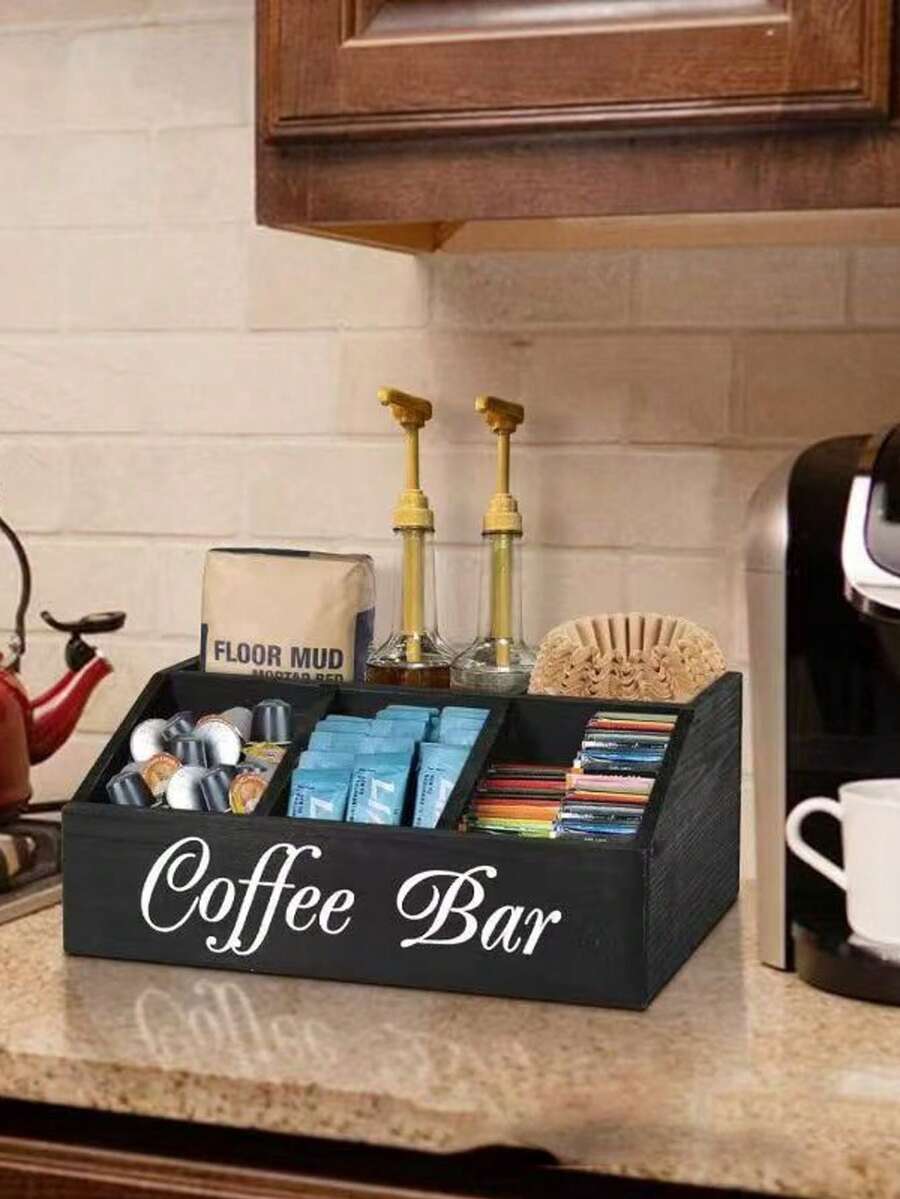 1个手工木制咖啡收纳盒，多隔层设计，满足家居收纳需求，是办公室茶水间咖啡站的理想伴侣，为咖啡包提供温馨的存放空间，提升咖啡冲泡品质。 - 卡其色 - 查看 1