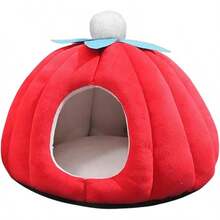 Yajuyi Cama para Gatos, casa para Dormir, Cueva cálida, Perrera para Perros, cojín Suave para Interiores, Tienda Cerrada, cabañas, sofá para Mascotas, Gatos, Verde - Azul verdoso - Ver 13