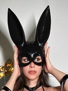1/2pcs Bunny Rabbit Mask, Christmas Mask For Bar, KTV, Nightclub, Halloween Masquerade Party, Novelty Toy, Suitable For Halloween, Party, Gift, Funny, Birthday, Carnival, Game, Home