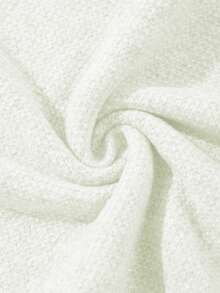 男士休闲宽松纯色 Polo 领轻薄长袖针织套头衫，通勤百搭，适合秋冬季穿着 - 白色 - 查看 11