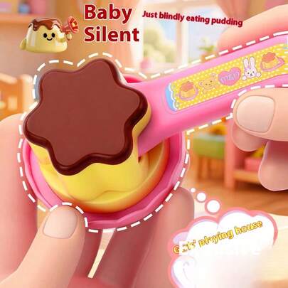1pc Pudding Feeding Toy, Jelly Pudding Feeding Set, Pretend Play Children's Small Toy - Perfect Gift - Birthday Gift - Ideal Gift - Surprise Gift - Holiday Gift - Seasonal Gift - Halloween Gift - Christmas Gift - Gamer Enthusiast Refined Gift - Gift - Toy