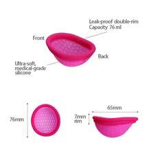 2 Pcs Disco Menstrual Silicon Reusable L Más S Con Estuche - Morado - Ver 7
