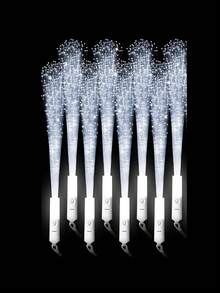 16pcs/4pcs Set Glow Fiber Optic Sticks, LED Light Sticks, Luminous Party Supplies, Fiber Optic Wands, LED Flashing Sticks, Suitable For Party, Wedding, Halloween, Christmas, Thanksgiving, New Year Gifts