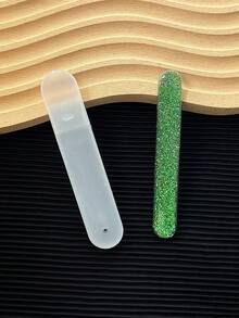 1个装彩色玻璃指甲锉抛光块，易于清洁的指甲护理修甲工具 - 彩色 - 查看 10
