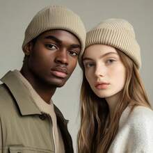 Women Beanie Hat - Dark Grey - View 11